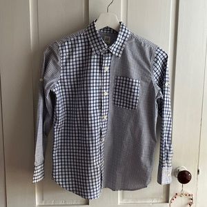 GAP boys gingham shirt NWOT size 10